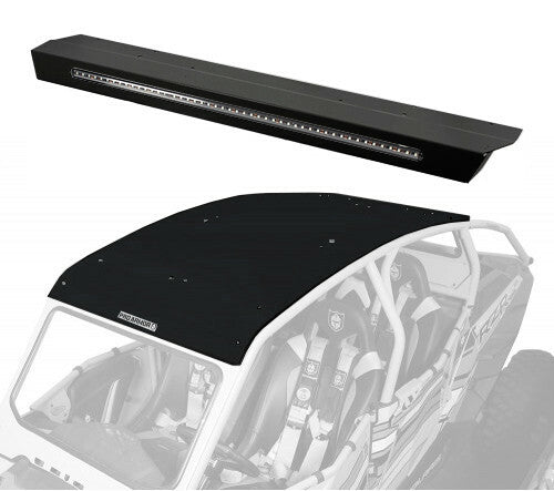 PRO ARMOR Asylum Rear Wing W/ Lightbar Black P144R123BL