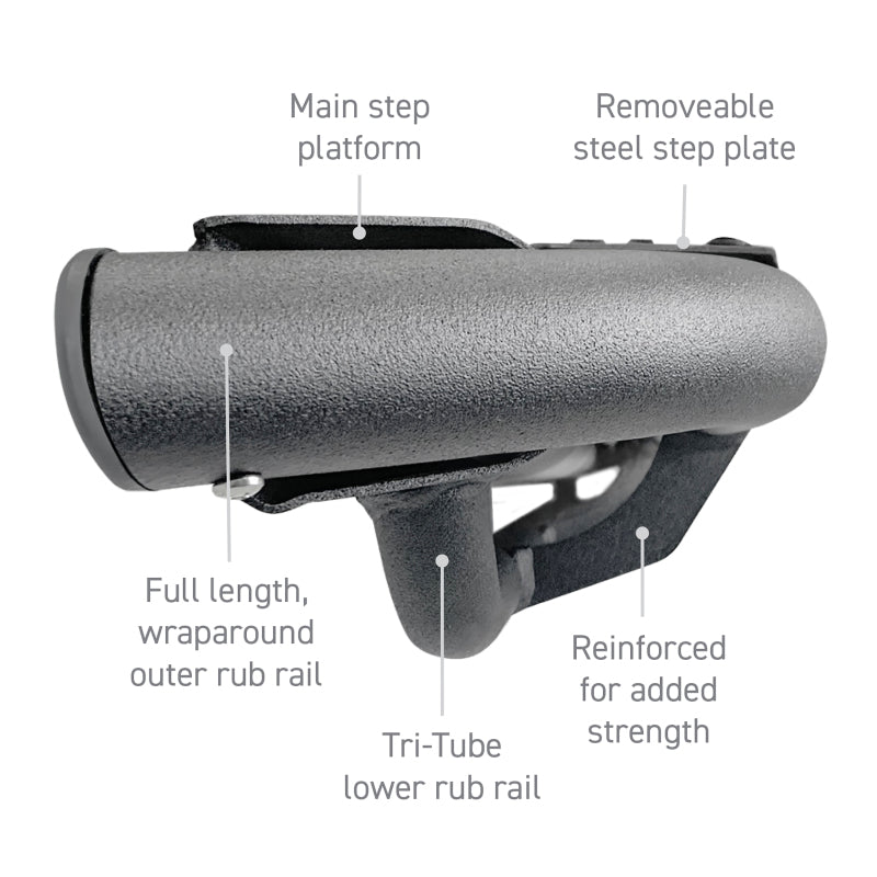 Go Rhino Dominator Xtreme DT Side Steps - Tex Blk - 87in. (Boards ONLY/Brackets Req.) DT60087T