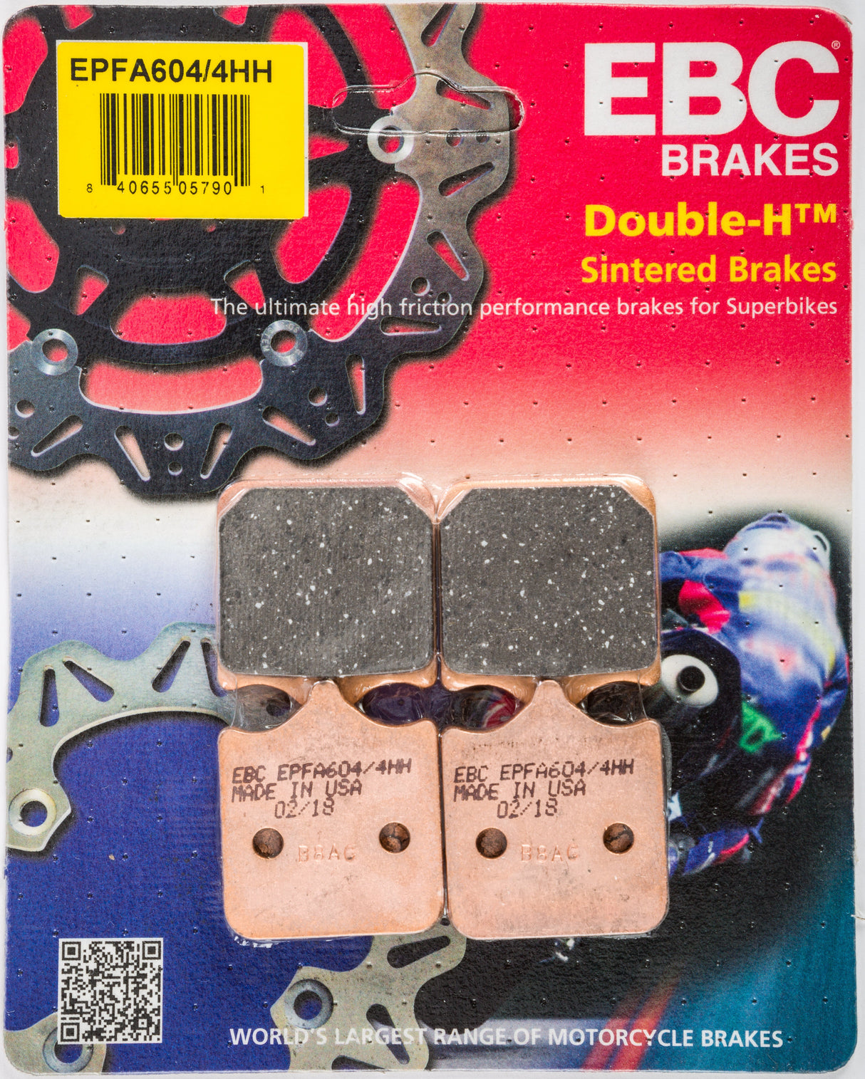 EBC Brake Pads Epfa604/4hh Extreme Pro Epfa Series EPFA604/4HH