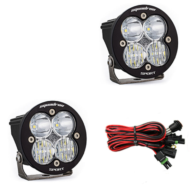 Baja Designs Squadron R Sport Driving/Combo Pair LED Light Pods - Clear 587803