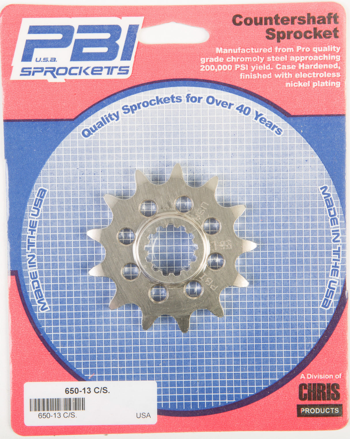 PBIFront Cs Sprocket Steel 13t-520 Kaw/Suz650-13