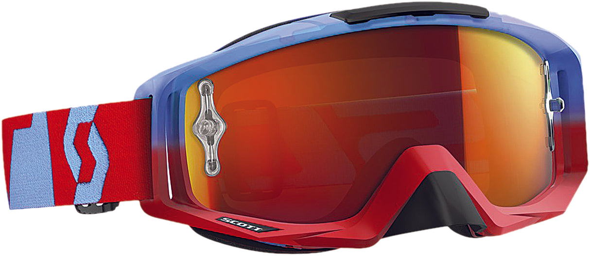 SCOTT Tyrant Oxide Goggle Red/Blue W/Orange Chrome Lens 240585-4965280