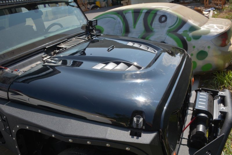 DV8 Offroad 07-18 Jeep Wrangler JK Rubicon 10th Anniversary Replica Hood HDMB07-TA