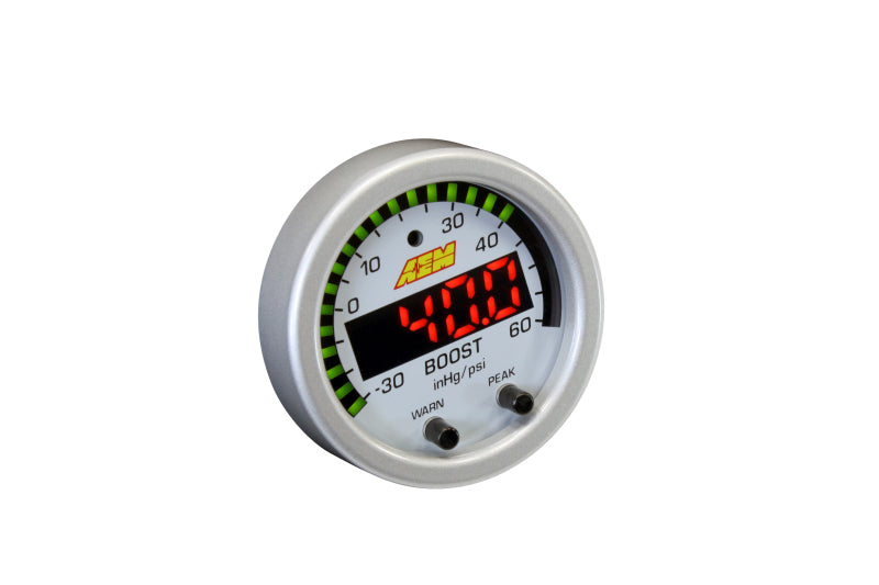 AEM X-Series Boost Pressure -30inHg 60psi Gauge Kit 30-0308
