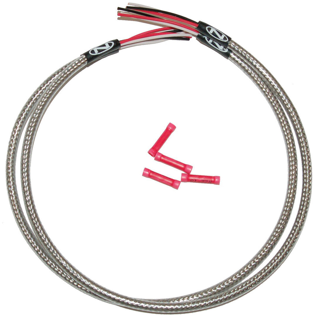 NAMZ CUSTOM CYCLE24" Turn Sgnl Hrnss Stnlss Clr Coated Trple Tree SignalsNTSH-2402