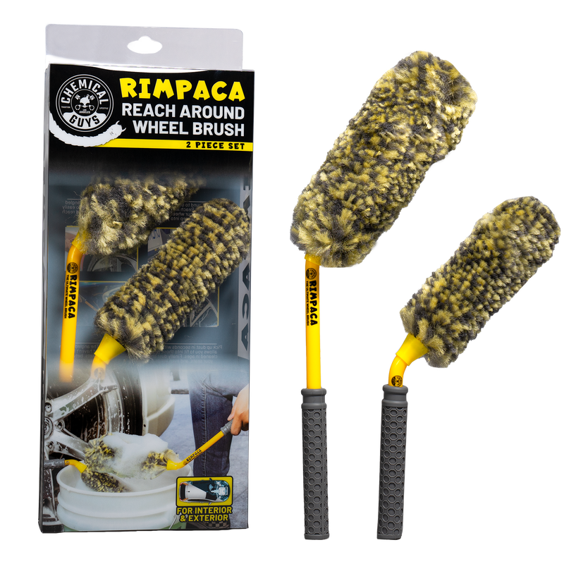 Chemical Guys Rimpaca Reach Around Ultimate Wheel Brush Set - 2 Pcs ACC615