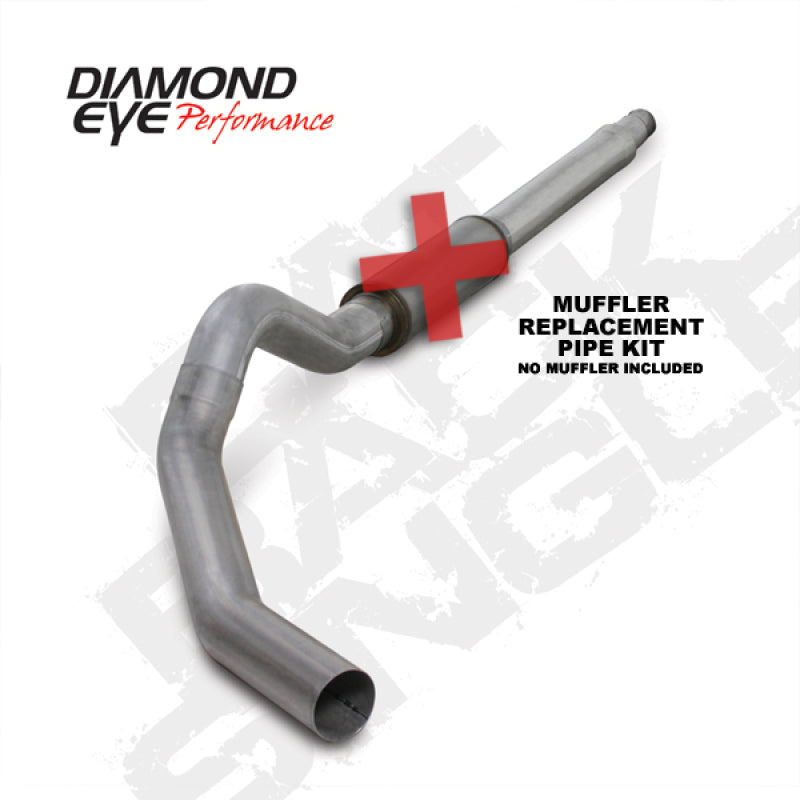 Diamond Eye KIT 5in CB MFLR RPLCMENT PIPE SGL AL: 03-07 FORD 6.0L F250/F350 K5344A-RP