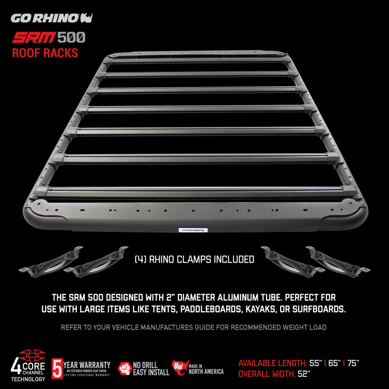 Go Rhino SRM 500 Roof Rack - 65in 5935065T