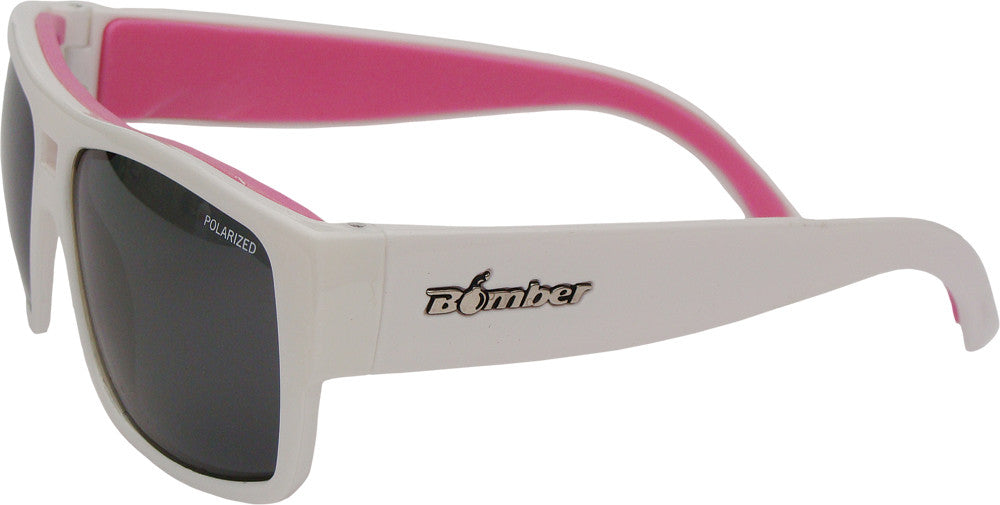 BOMBER Irie Bomb Floating Eyewear Gloss White W/Polar Smoke Lens IRE113-PF