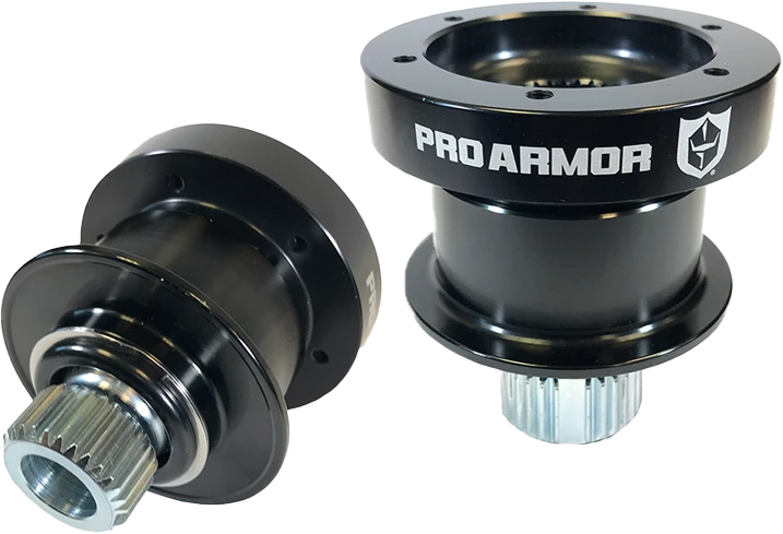 PRO ARMOR Quick Release Steering Wheel Hub Black P081Z281BL