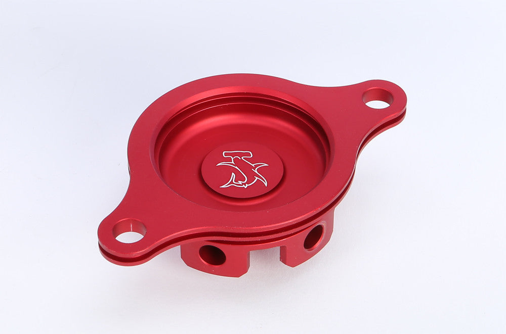HAMMERHEAD Oil Filter Cover Crf450r 09-14 Red 60-0102-00-10