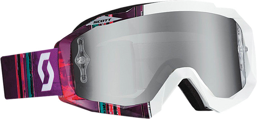 SCOTT Hustle Goggle Pixel White/ Purple W/Silver Chrome Lens 238057-4597269