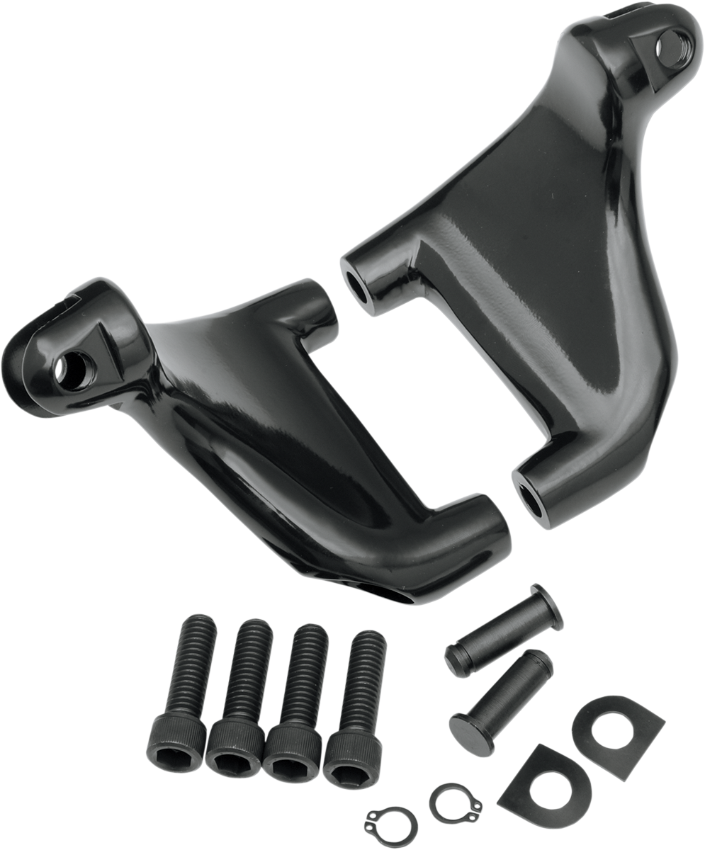 DRAG SPECIALTIES Soporte de clavija para pasajero - Negro - XL '04-'13 57160