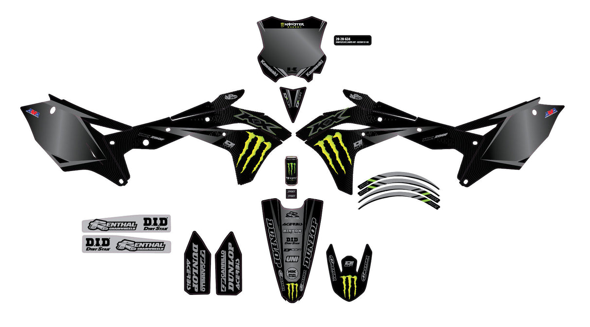 D-COR Monster Mek Lights Out F 250 '17-18 Complete Graphic Kit 20-20-634