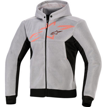 ALPINESTARS Chrome Super Airflow Hoodie - Black/Mid Gray/Red Fluo - 3XL 4200226-1196-3XL