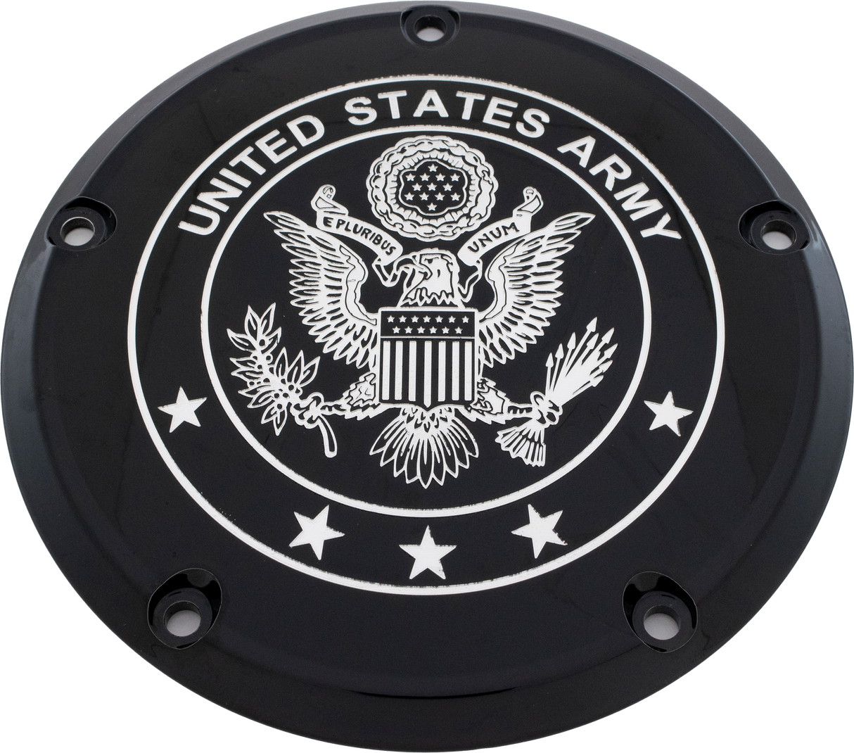 CUSTOM ENGRAVING 7 Tc Derby Cover Army Black ARM02-12BG