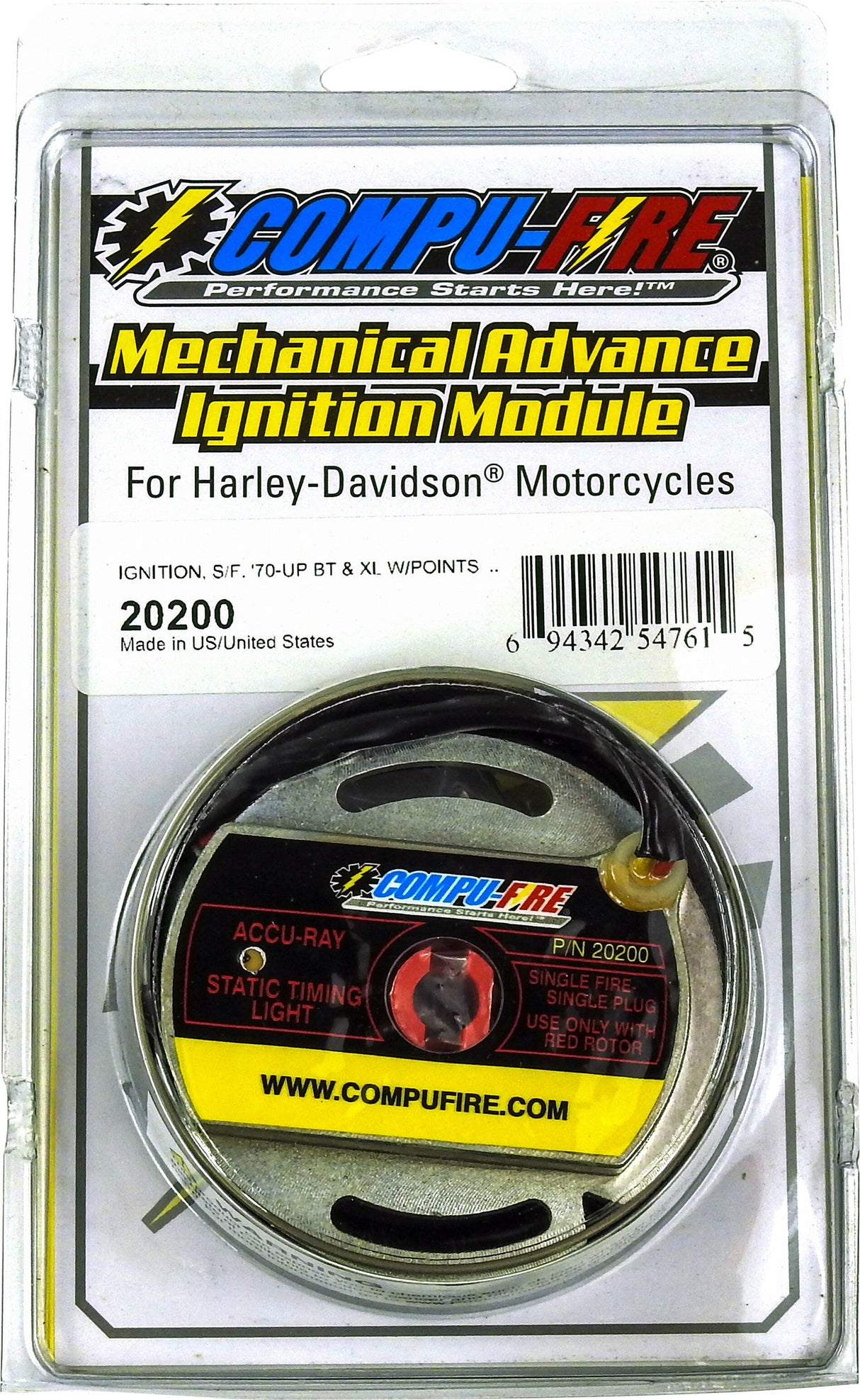 COMPUFIRE Ignition Kit Single Fire (Mech Adv)`70-99 Bt `71-01 Xl 20200
