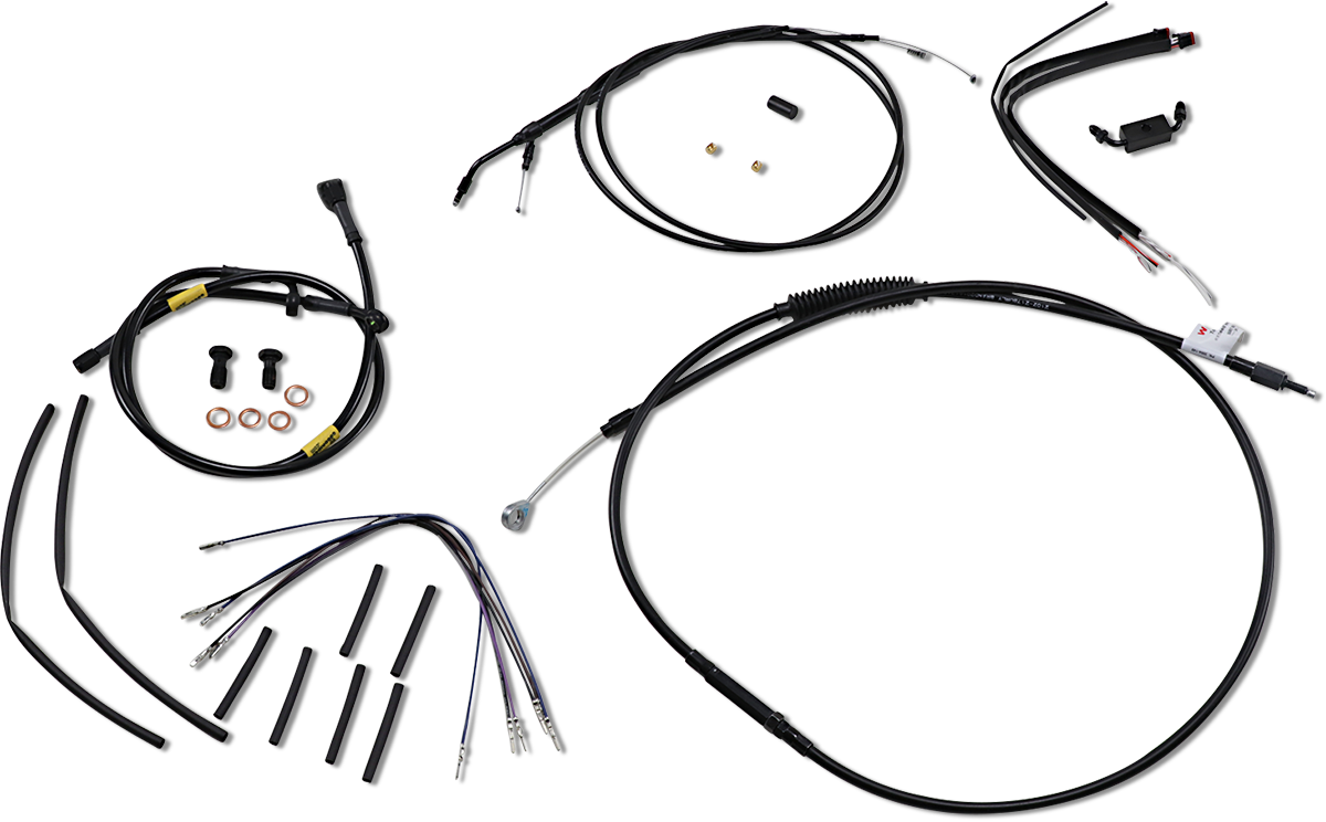 BURLY BRAND Handlebar Cable and Brake Line Kit - 16" Wide Glide Gorilla Handlebars B30-1216