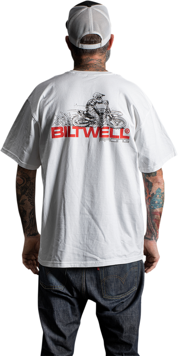 Camiseta BILTWELL Spare Parts - Blanca - Grande 8101-054-004