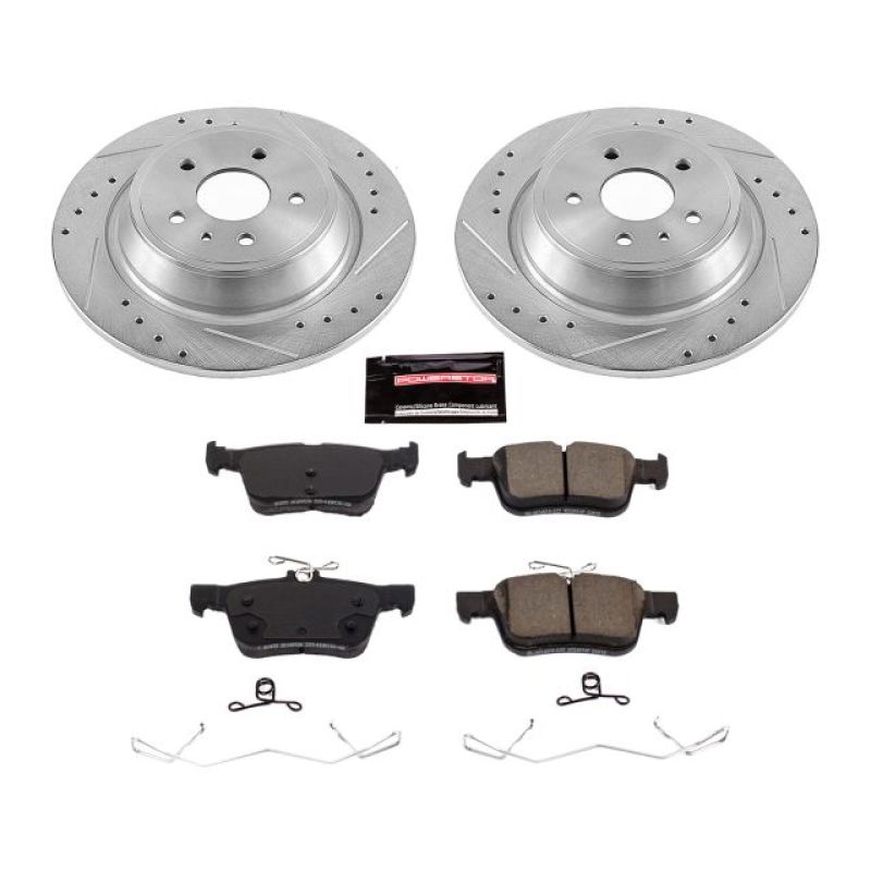 Power Stop 17-19 Ford Escape Rear Z23 Evolution Sport Brake Kit K7723