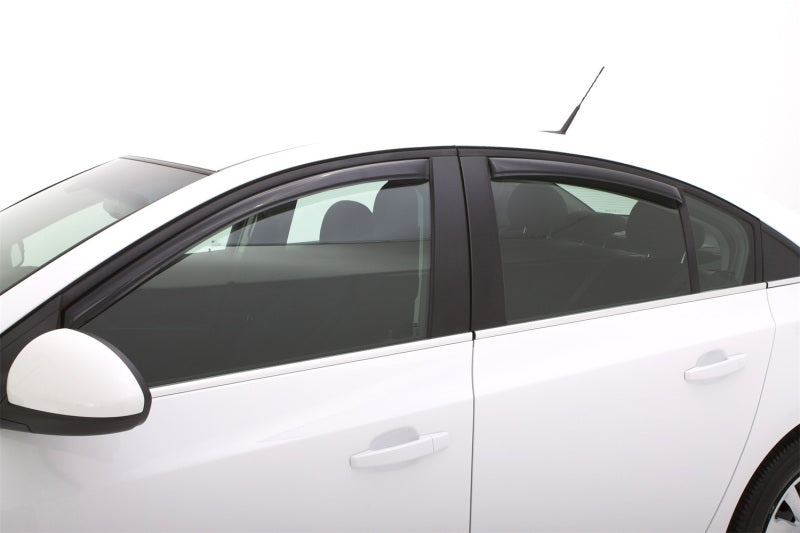 AVS 11-15 Chevy Cruze Ventvisor In-Channel Front & Rear Window Deflectors 4pc - Smoke 194611