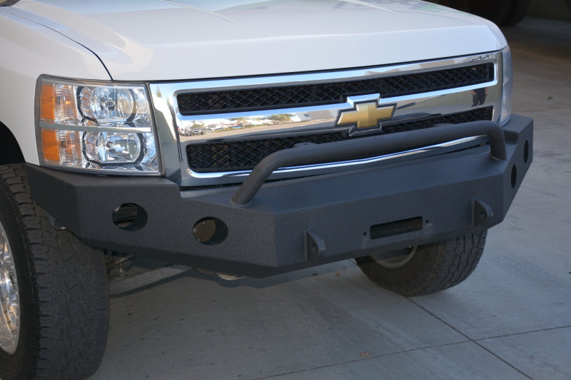 DV8 Offroad 07-13 Chevrolet Silverado 1500 Front Bumper - Black Powdercoat FBCS1-01