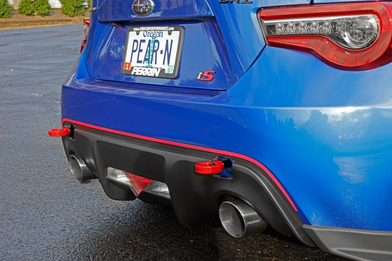 Perrin 13-20 & 2022 Subaru BRZ / 13-16 Scion FRS / 17-20 Toyota 86 Tow Hook Kit (Rear) - Red PSP-BDY-255RD