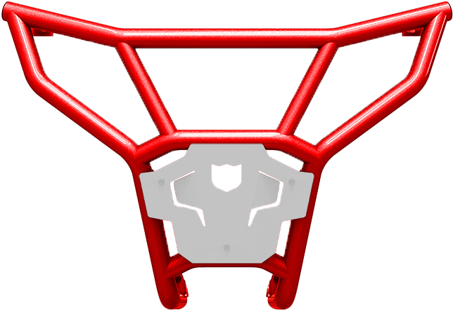 PRO ARMOR Rear Sport Bumper Red Pol P199P361RD