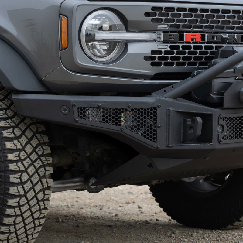 Go Rhino 21-24 Ford Bronco (2 and 4 Door) Rockline Full Width Bumper w/ Overrider Bar 331401T