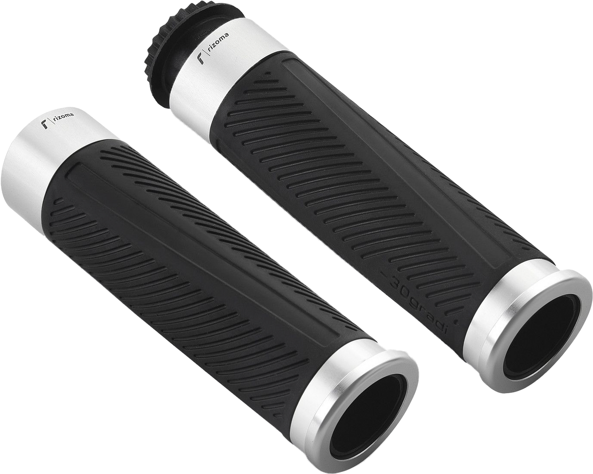 RIZOMA Grips 30 Gradi 22mm Silver GR224A