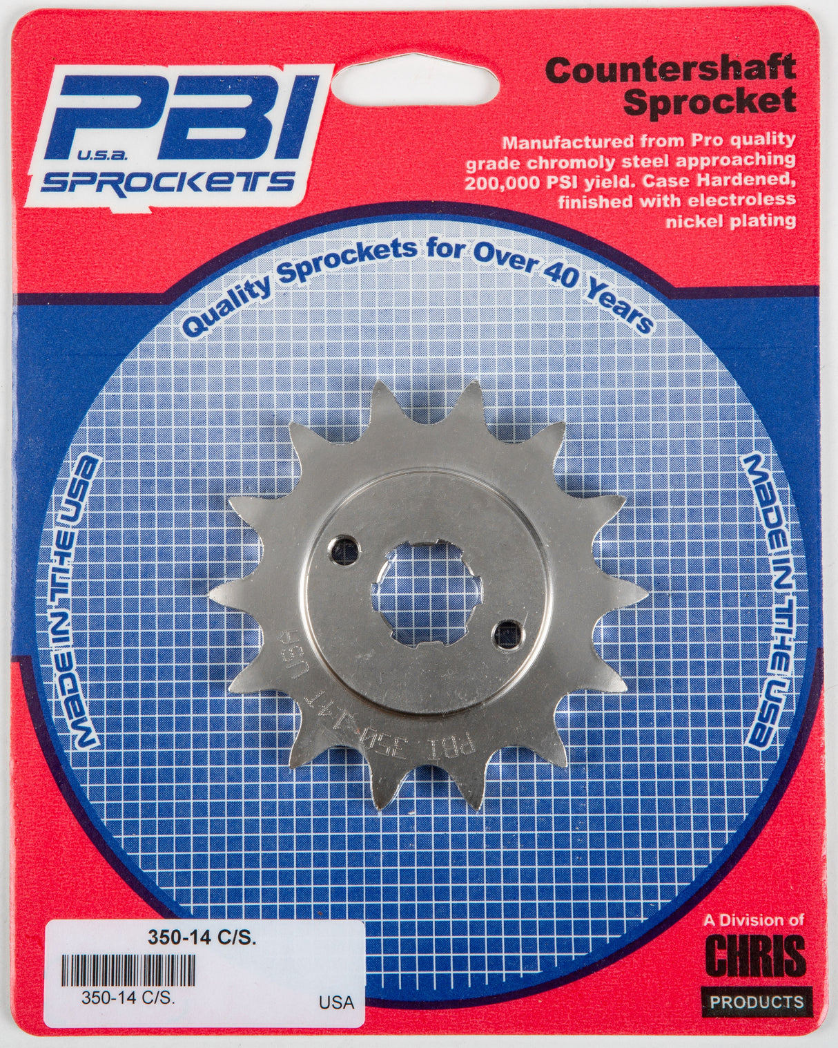 PBIFront Cs Sprocket Steel 14t-520 Hon350-14