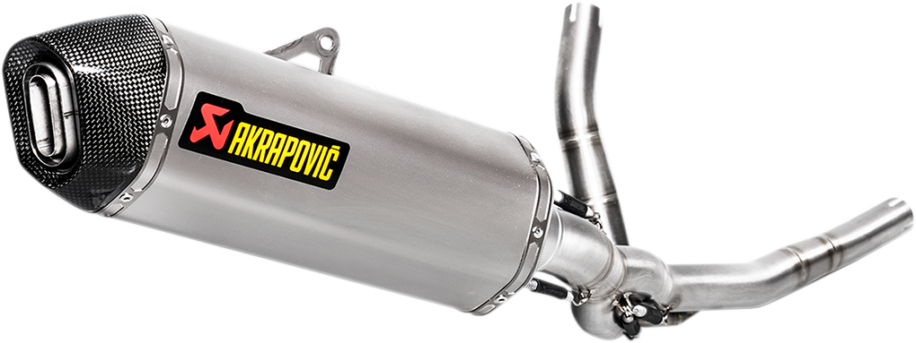 Escape de carrera AKRAPOVIC - Acero inoxidable/titanio V-Strom 650 2017-2023 S-S6R9-WT 1810-2571
