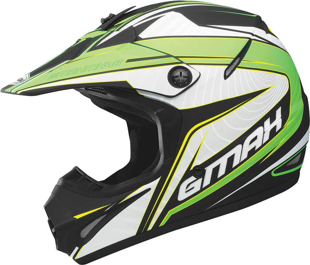GMAX Gm-46.2x Coil Helmet Matte Black/Flo-Green 3x G3464629 TC-23F
