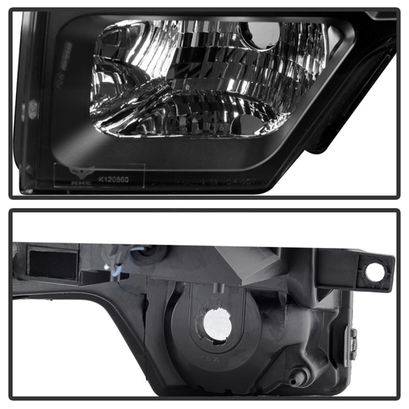 Xtune Ford F150 09-14 Projector Headlights Halogen Model Only LED Halo Black PRO-JH-FF15009-CFB-BK 9032226