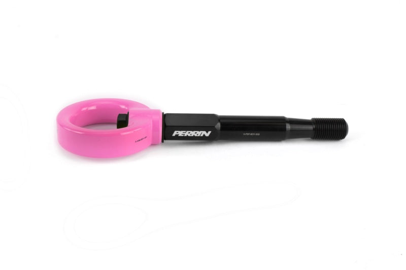 Perrin 15-17 Subaru WRX/STI Tow Hook Kit (Front) - Hyper Pink PSP-BDY-232HP