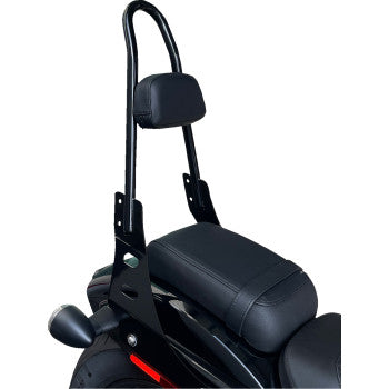 MOTHERWELL One-Piece Sissy Bar - Gloss Black Nightster 2023 MWL-220-GB