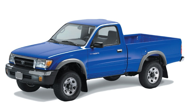 Bushwacker 95-00 Toyota Tacoma Fleetside Extend-A-Fender Style Flares 4pc w/ 4WD Only - Black 31911-11