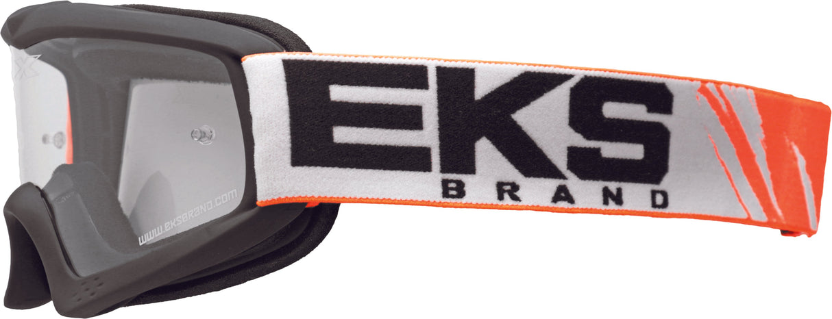 EKS BRAND Gox Xgrom Youth Goggle (Black/Flo. Orange) 067-30185