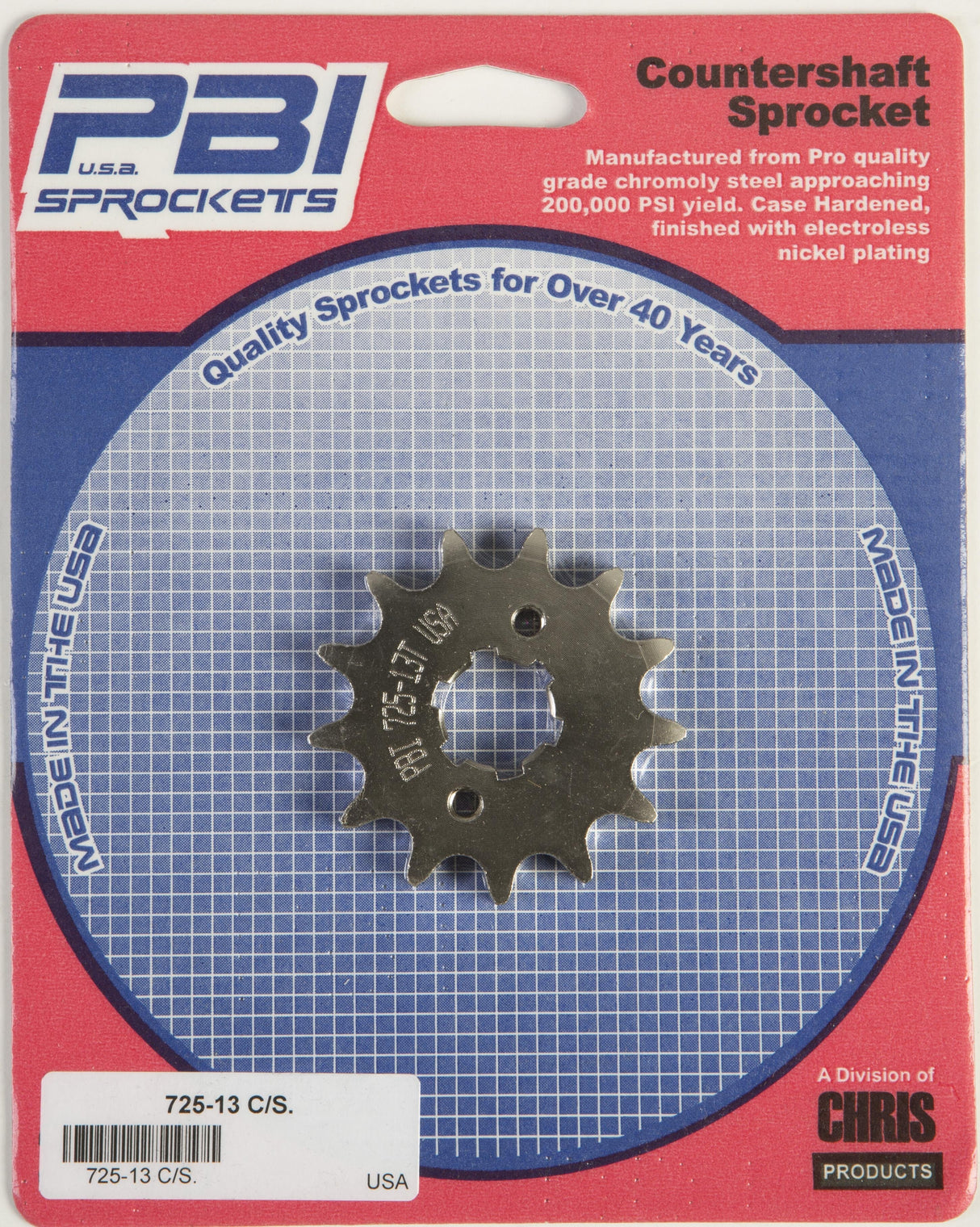 PBIFront Cs Sprocket Steel 13t-428 Yam725-13