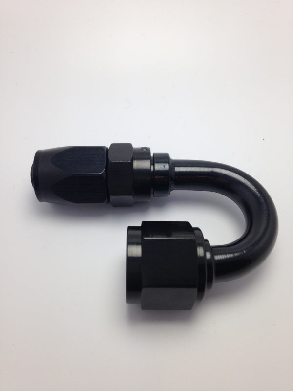 Fragola -6AN x 180 Degree Pro-Flow Hose End - Black 231806-BL