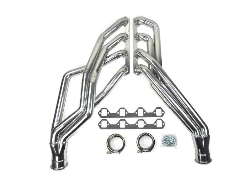 JBA 65-73 Ford Mustang 351W SBF 1-3/4in Primary Silver Ctd Long Tube Header 6616SJS