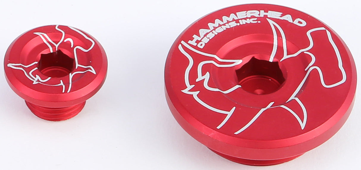 HAMMERHEAD Engine Plugs Red Rmz250 '07-13 Rmz450 '05-13 32-0452-00-10
