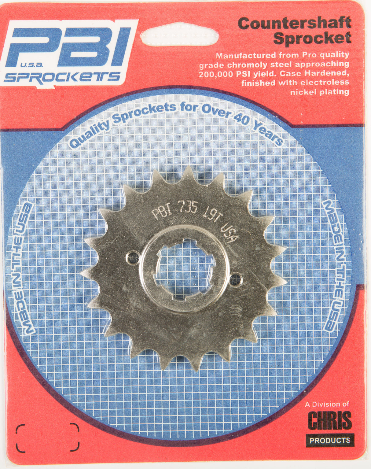 PBIFront Cs Sprocket Steel 19t-428 Yam735-19