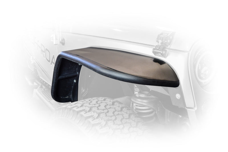 DV8 Offroad 07-18 Jeep Wrangler JK Front & Rear Flat Tube Fenders FENDB-02