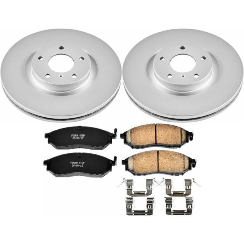 Power Stop 08-12 Infiniti EX35 Front Z17 Evolution Geomet Coated Brake Kit CRK112