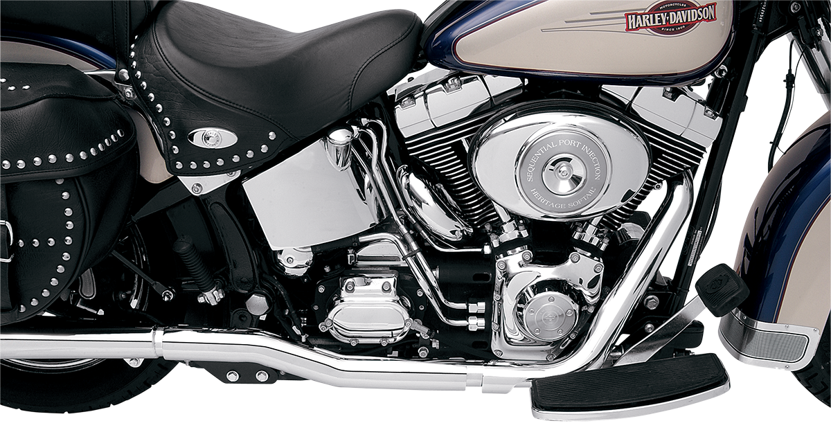 Escape doble BASSANI XHAUST Tru - Softail SFT-211 '86-'06