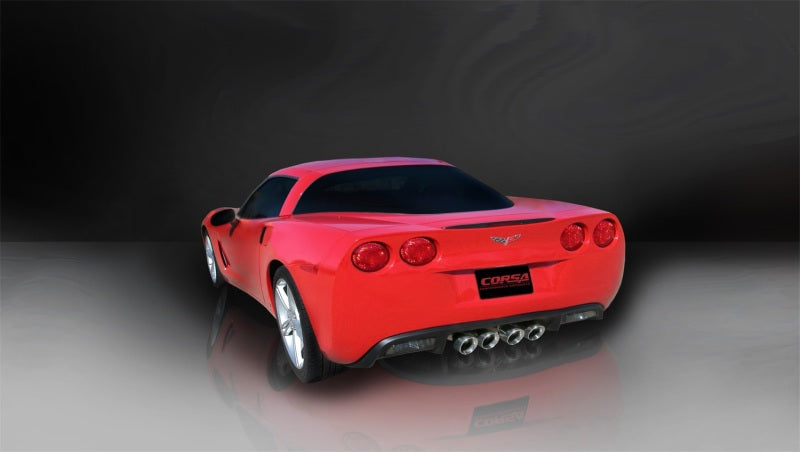 Corsa 05-08 Chevrolet Corvette C6 6.0L V8 Polished Xtreme Axle-Back Exhaust 14469