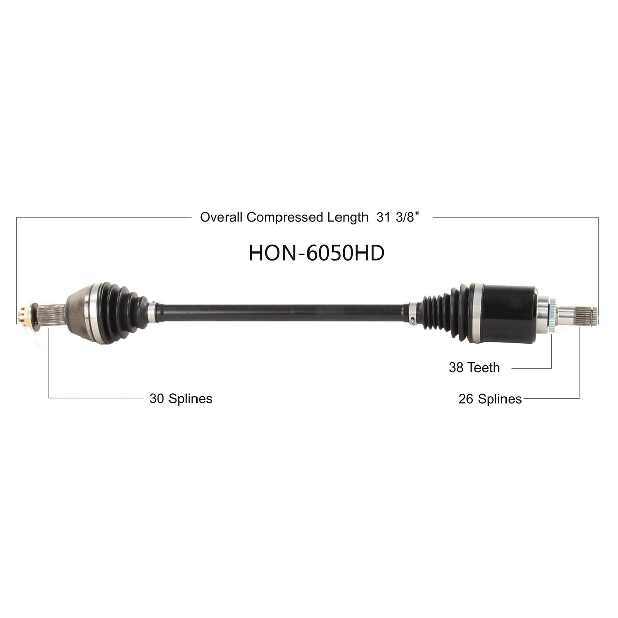 OPEN TRAILHd 2.0 Axle Front HonHON-6050HD