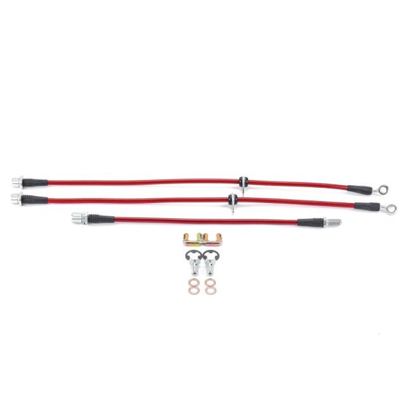 Power Stop 95-04 Toyota Tacoma Front & Rear SS Braided Brake Hose Kit BH00126
