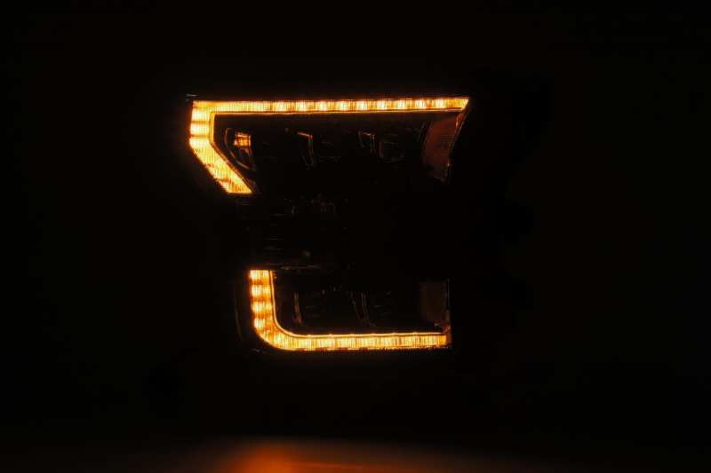 AlphaRex 17-20 Ford Raptor NOVA LED Proj Headlights Plank Style Alpha Black w/Activ Light/Seq Signal 880163